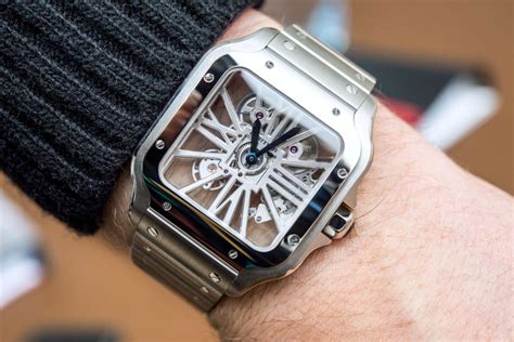 cartier santos skeleton sihh 2018|Hands.